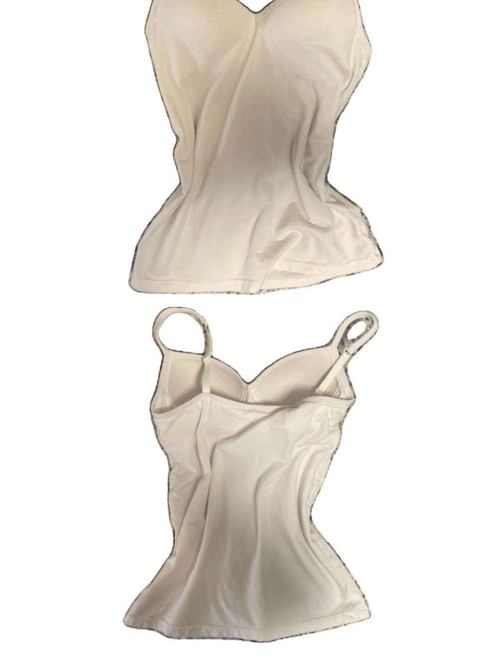 Sculpting Cream Camisole Tank Top with Light Support
